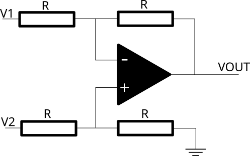 Differential Op-Amp Amplifier Circuit