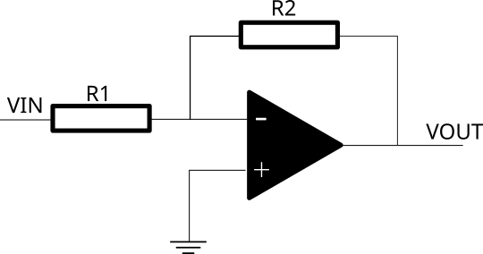Inverting Op-Amp Amplifier Circuit